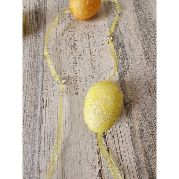 Easter beaded garland spring decor egg glitter sparkle unique tree - Picture 3 of 9